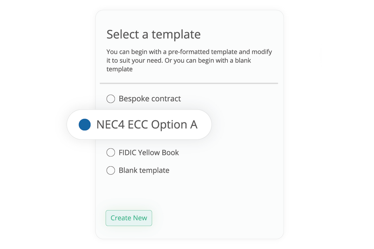 Contract  template library.