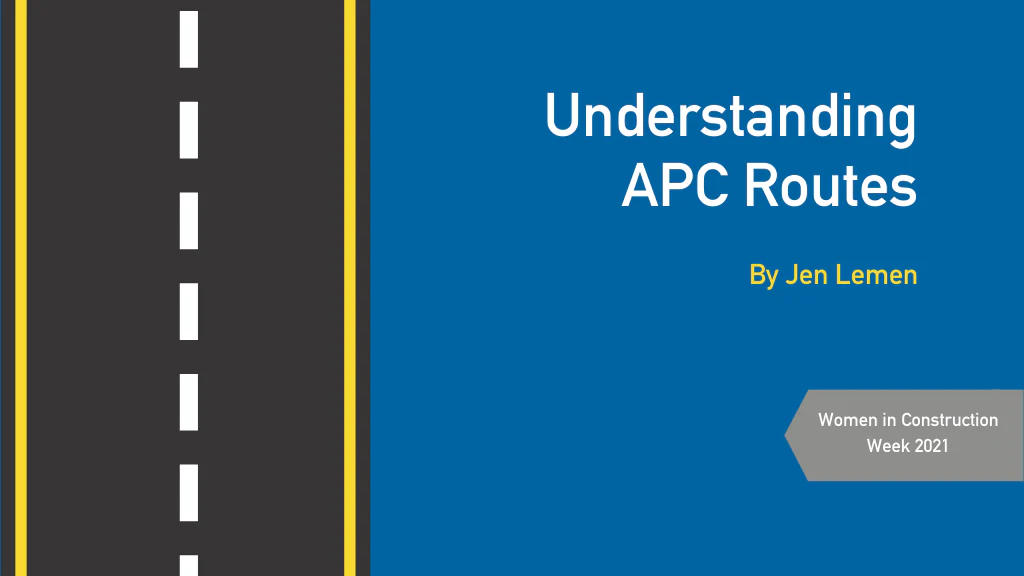 Understanding APC Routes – By Jen Lemen